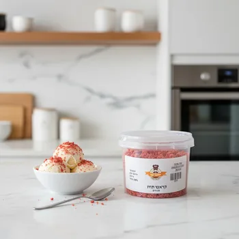 קראנץ תות מיובש 50 גרם - רזברי