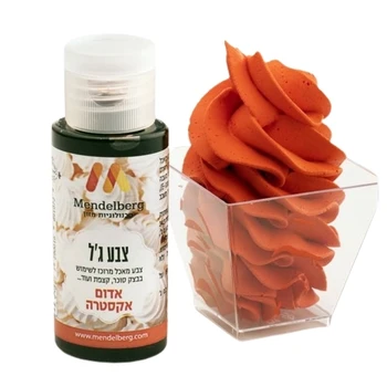 צבע מאכל ג'ל אדום אקסטרה מנדלברג 32 מ"ל