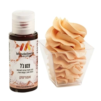 צבע מאכל ג'ל אפרסק מנדלברג 32 מ"ל