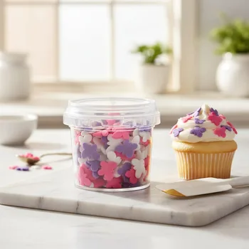 סוכריות לקישוט בצורות - פרפרים סגול ורוד לבן - 70 גרם