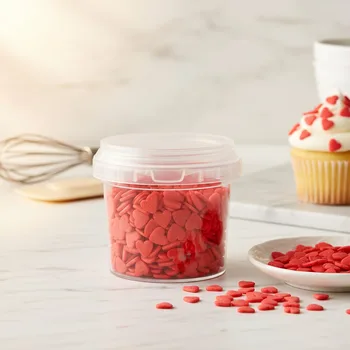 סוכריות לקישוט בצורות - לב אדום גדול - 70 גרם