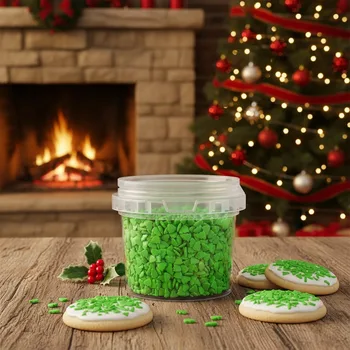 סוכריות לקישוט בצורות לכריסמס - עץ אשוח ירוק - 70 גרם