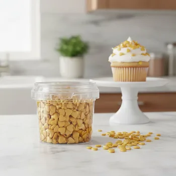 סוכריות לקישוט בצורת - לבבות זהב - 70 גרם