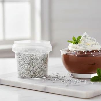 גבישי סוכר לקישוט כסף 70 גרם