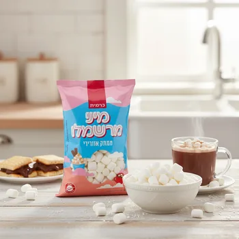 מיני מרשמלו לבן 500 - כרמית