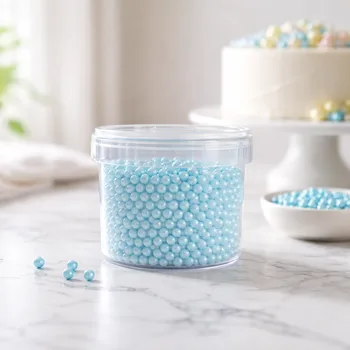 סוכריות פנינים מטאלי בצבע תכלת 70 גרם