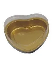 תנורית לב גדול עם מכסה 13X13X3