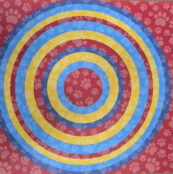 טפט מדבקה לכיסוי משטח עוגה 35*35 עקבות צבעוני