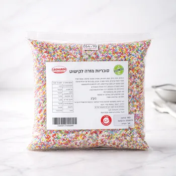 סוכריות מזרה לקישוט - צבעוני 1 ק"ג - ללא גלוטן