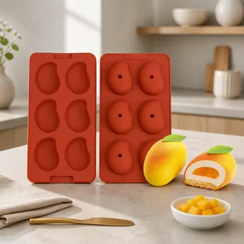 תבנית סיליקון בצורת מנגו 2 חלקים