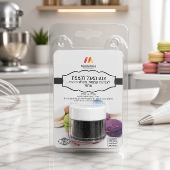 צבע מאכל לקצפת/מסיס מים - שחור 10 סמ"ק