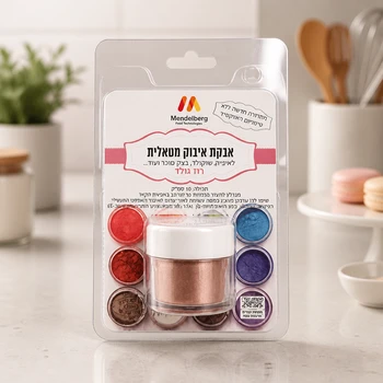 אבקת איבוק מטאלית - רוז גולד 10 סמ"ק